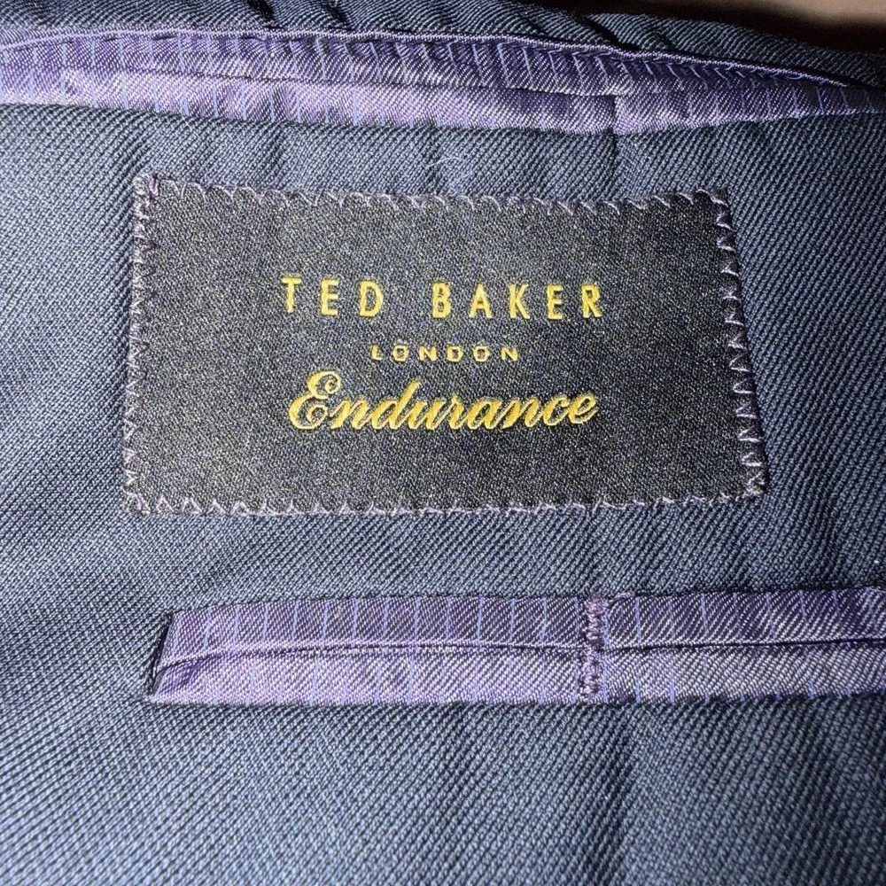 Ted Baker Endurance Jones CT 2 Piece Wool Suit Navy Blue Men's 36S Pants 29 x 30